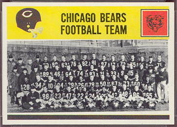 27 Chicago Bears Team Card